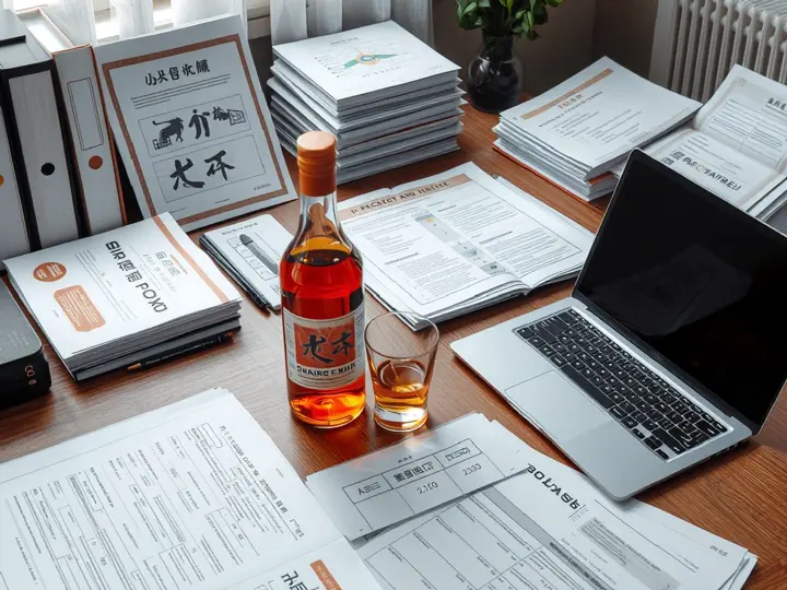 阅读香仕奇业务资料的工作场景