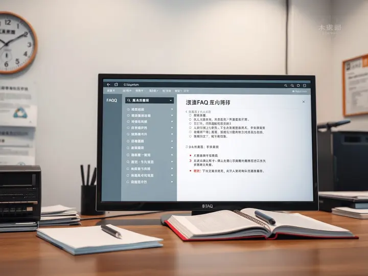 常见问题页面分类导航示意图