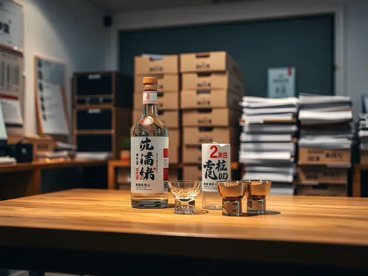 香仕奇42度清香型白酒产品与包装展示