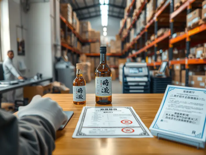 年份老酒质检报告与收藏证书在桌面上展示。