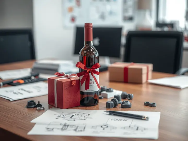 酒瓶与礼盒搭配方案展示